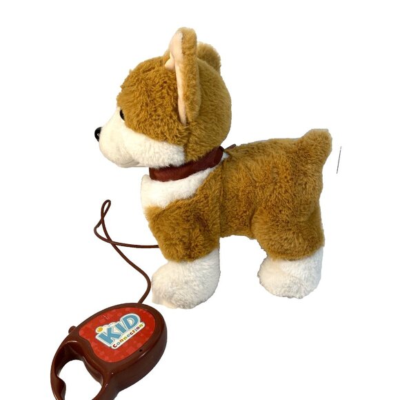 Kid Connection Walking Pet Dog Corgi Barks Tail Wags Brown White 10" Plush - Picture 4 of 9